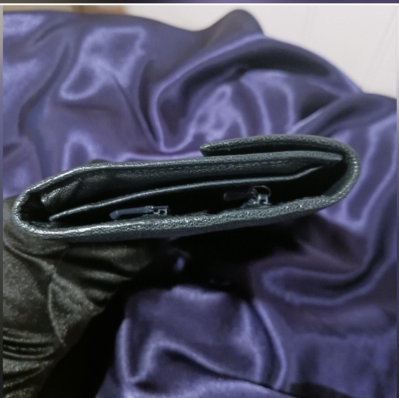 Vintage Celine Crossbody Leather Tri-fold Long Wallet on a Chain - Picture 7 of 15